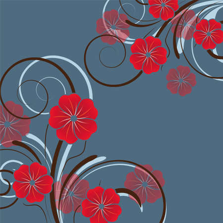 abstract floral background with flowers for designの写真素材