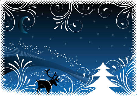 blue christmas background with ornaments for designの写真素材