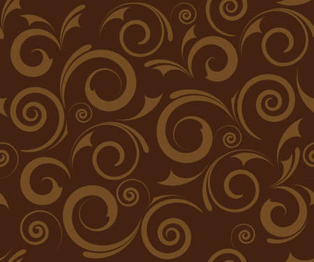 seamless brown floral background designの写真素材