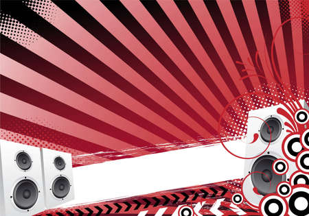 red abstract party disco designの写真素材