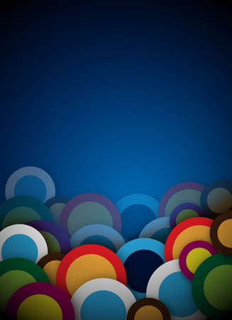 blue design with abstract circles for backgroundの写真素材