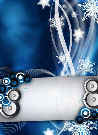 an abstract winter event / party designの写真素材