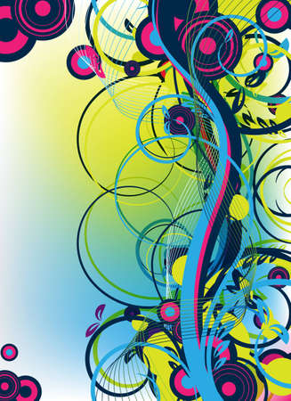 an abstract colorful vector artwork for designの写真素材