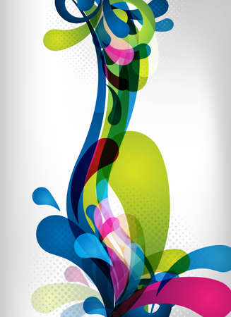 an abstract and colorful vector design for backgroundの写真素材