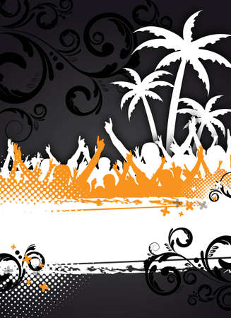 an abstract summer party background for designの写真素材