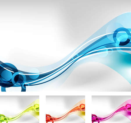 an abstract background design in four colorsの写真素材