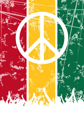An abstract reggae party background for designの写真素材