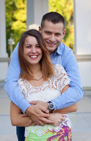 Picture of a sweet couple loving each otherの写真素材