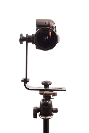 DSLR camera on tripod to create virtual tours