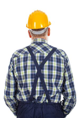 Picture of an engineer standing backwardの写真素材