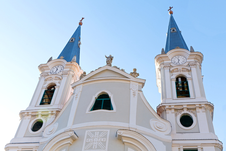 Picture of a catholic church in Esztergom, Hungaryの写真素材