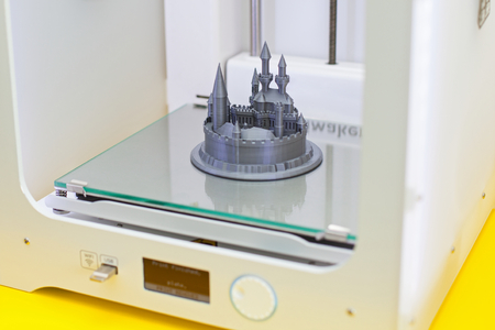 Close up printing detail three dimensional printer