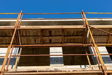 View of a new build house in a residential area in hungary