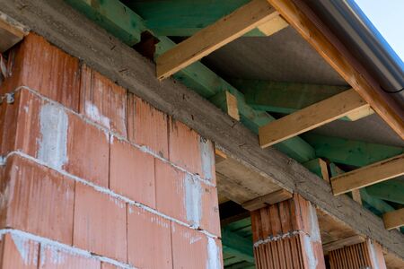 View of a new build house in a residential area in hungary