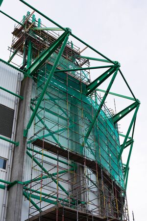 Easter Road stadium under construction in Edinburgh, Scotlandの写真素材