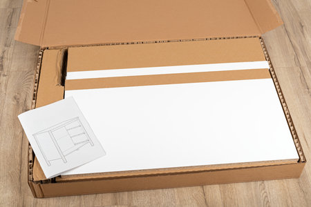 Close up picture of carpenter tools for furniture assembling at home