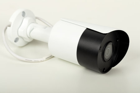 Picture of video surveillance installation for safety home - security cameraの写真素材