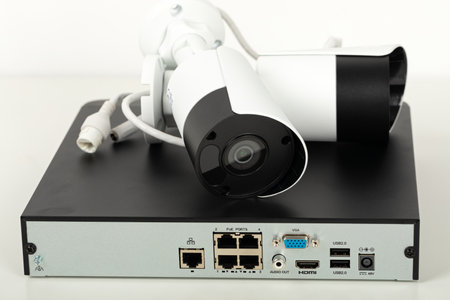 Picture of video surveillance installation for safety home - security camera