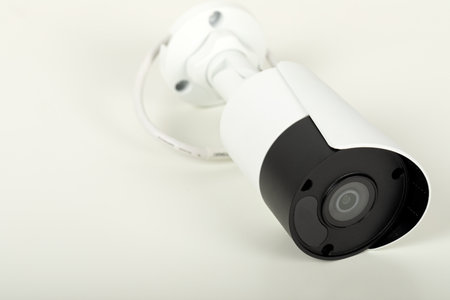 Picture of video surveillance installation for safety home - security cameraの写真素材