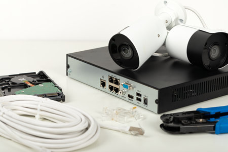 Picture of video surveillance installation for safety home - security camera