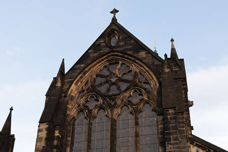 Picture of an old scottish churchの写真素材