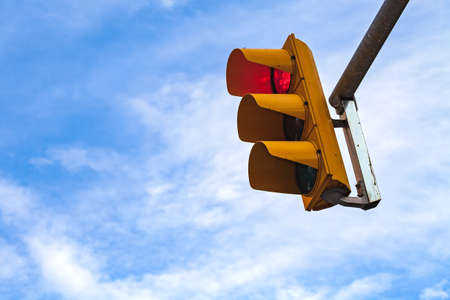 Traffic light in Barcelona, Spain