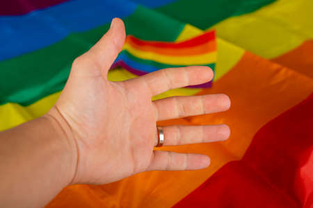 Homosexuality, same-sex marriage and love conceptの写真素材