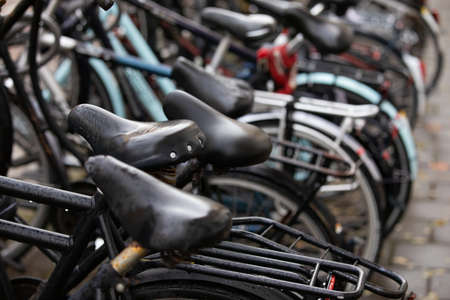 Picture of a bicycle parking in Amsterdam
