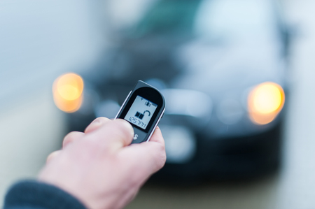 Car security alarm system openの写真素材