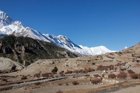 Landscape in Himalayasの写真素材
