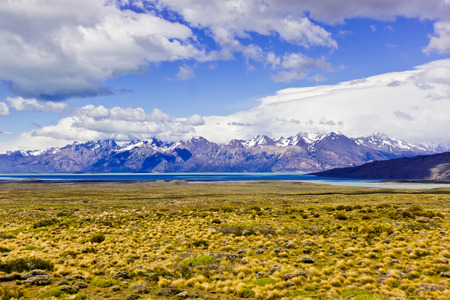 Far away from Torres del Paine peaksの写真素材
