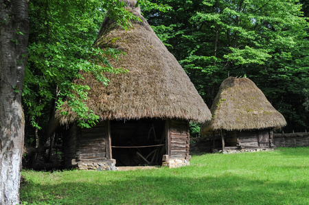 Balkan ancient house buildingの写真素材