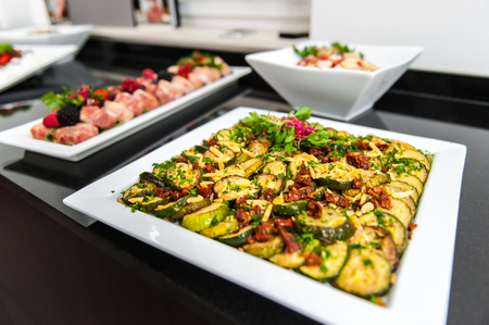 Appetizer mediterranean vegetables plateの写真素材
