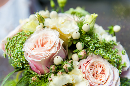 Close up of beautiful bouquet of flowersの写真素材