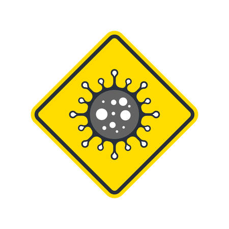 Corona virus or bacteria icon design and illustration Logo Templateのイラスト素材