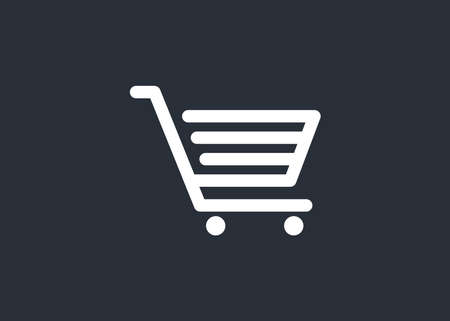Shopping chart icon vector symbol template. Cart. Shop. Store. e-commerce. Market. Commercial. App store. Shop. Buy. e-shop. Hypermarket. Marketing. Comes out. Supermarket. Buyer. Add.のイラスト素材