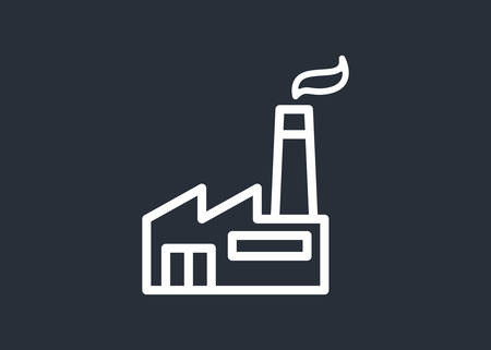 Factory Icon Vector Illustration Logo Template. Industry. Energy.のイラスト素材