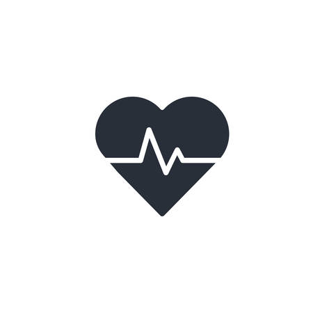 Heartbeat Icon Vector Illustration Logo Templateのイラスト素材