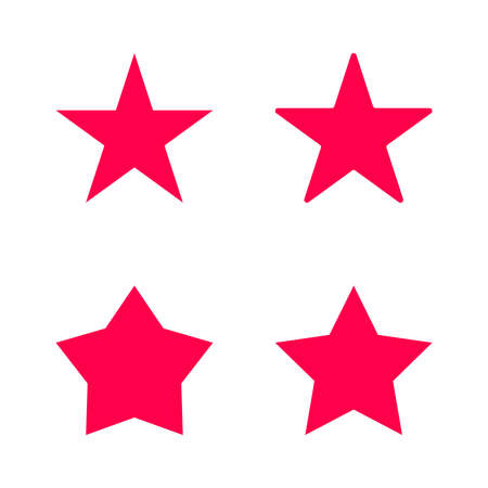 Classic star Icon Vector. Flat black pictogram. Illustration symbol.のイラスト素材