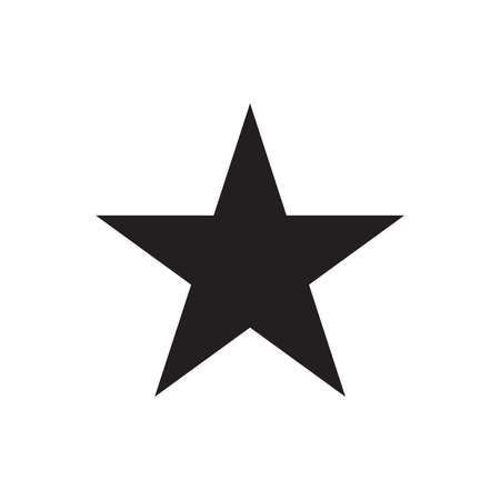 Classic star Icon Vector. Flat black pictogram. Illustration symbol.のイラスト素材