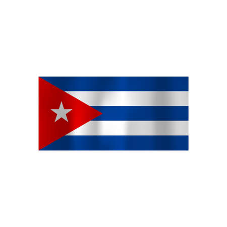 Cuba flag. Happy independence day of Cuba. Vector illustration.のイラスト素材