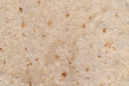 Tortilla mexican food texture in white background. Wrap textureの写真素材