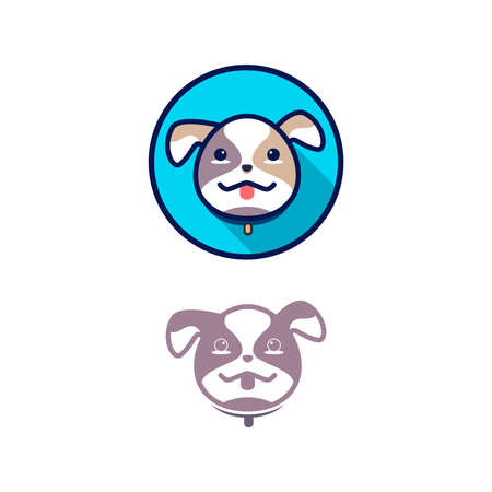 Dog graphic vector line icon. Simple element illustration. Dog icon for your design. Can be used for web and mobile. Thin line outline symbol pets for veterinary clinic, zoo, petfood.のイラスト素材