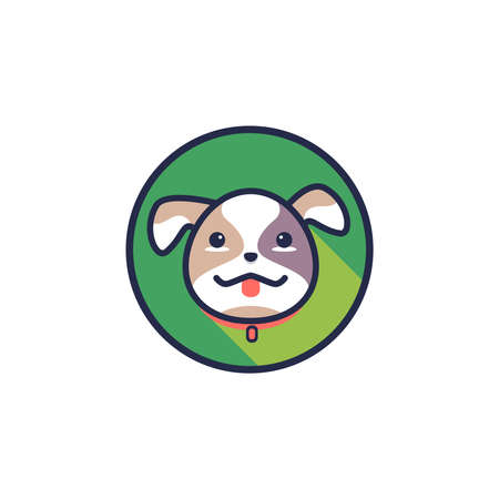 Dog graphic vector line icon. Simple element illustration. Dog icon for your design. Can be used for web and mobile. Thin line outline symbol pets for veterinary clinic, zoo, petfood.のイラスト素材