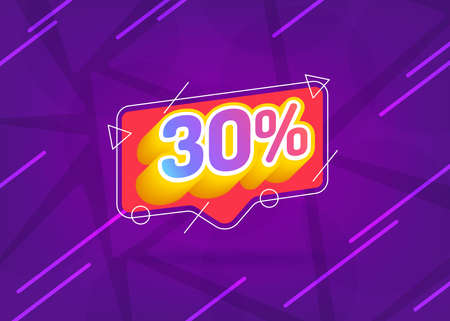 30% OFF Sale. Discount Price. Special Offer Marketing Ad. Discount Promotion. Sale Discount Offer. 30% Discount Special Offer Banner Design Template. Gradient.のイラスト素材