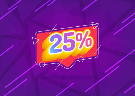 25% OFF Sale. Discount Price. Special Offer Marketing Ad. Discount Promotion. Sale Discount Offer. 25% Discount Special Offer Banner Design Template. Gradient.のイラスト素材