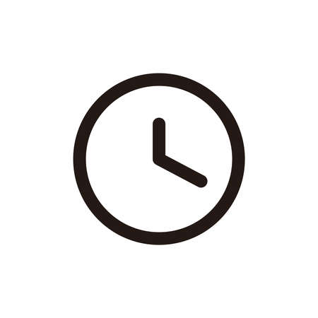 Clock icon in trendy flat style isolated on background. Clock icon page symbol for your web site design Clock icon logo, app, UI. Clock icon Vector illustration, EPS10.のイラスト素材