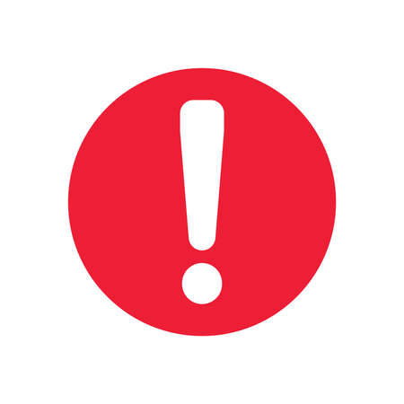 Warning icon vector modern design in trendy style for web site and mobile app on white backgroundのイラスト素材