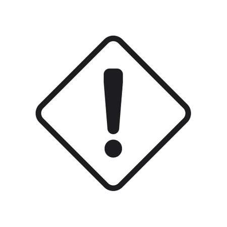 Warning icon vector modern design in trendy style for web site and mobile app on white backgroundのイラスト素材