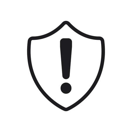 Warning icon vector modern design in trendy style for web site and mobile app on white backgroundのイラスト素材